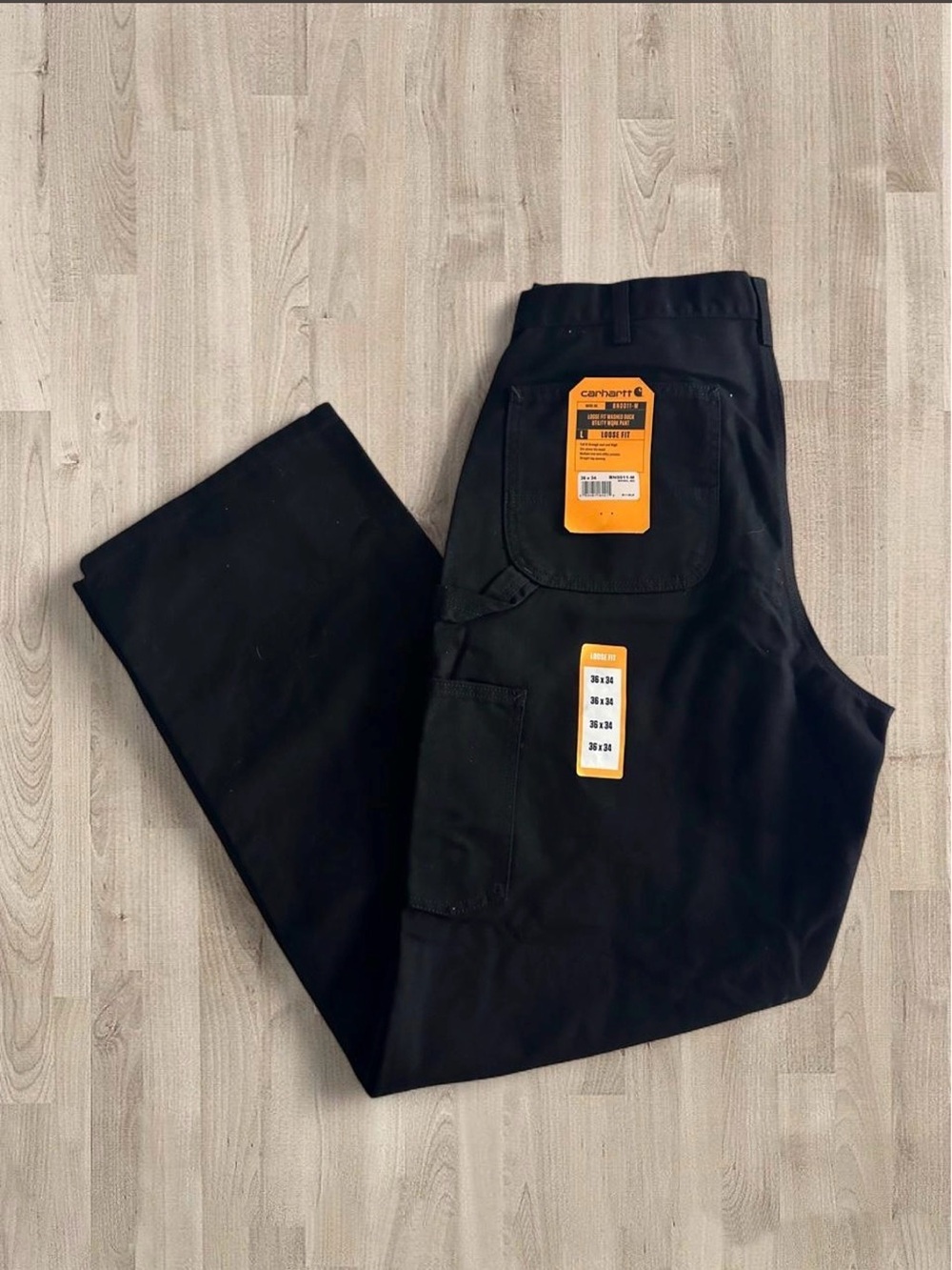Carhartt Men’s Black Cargo Work Pants